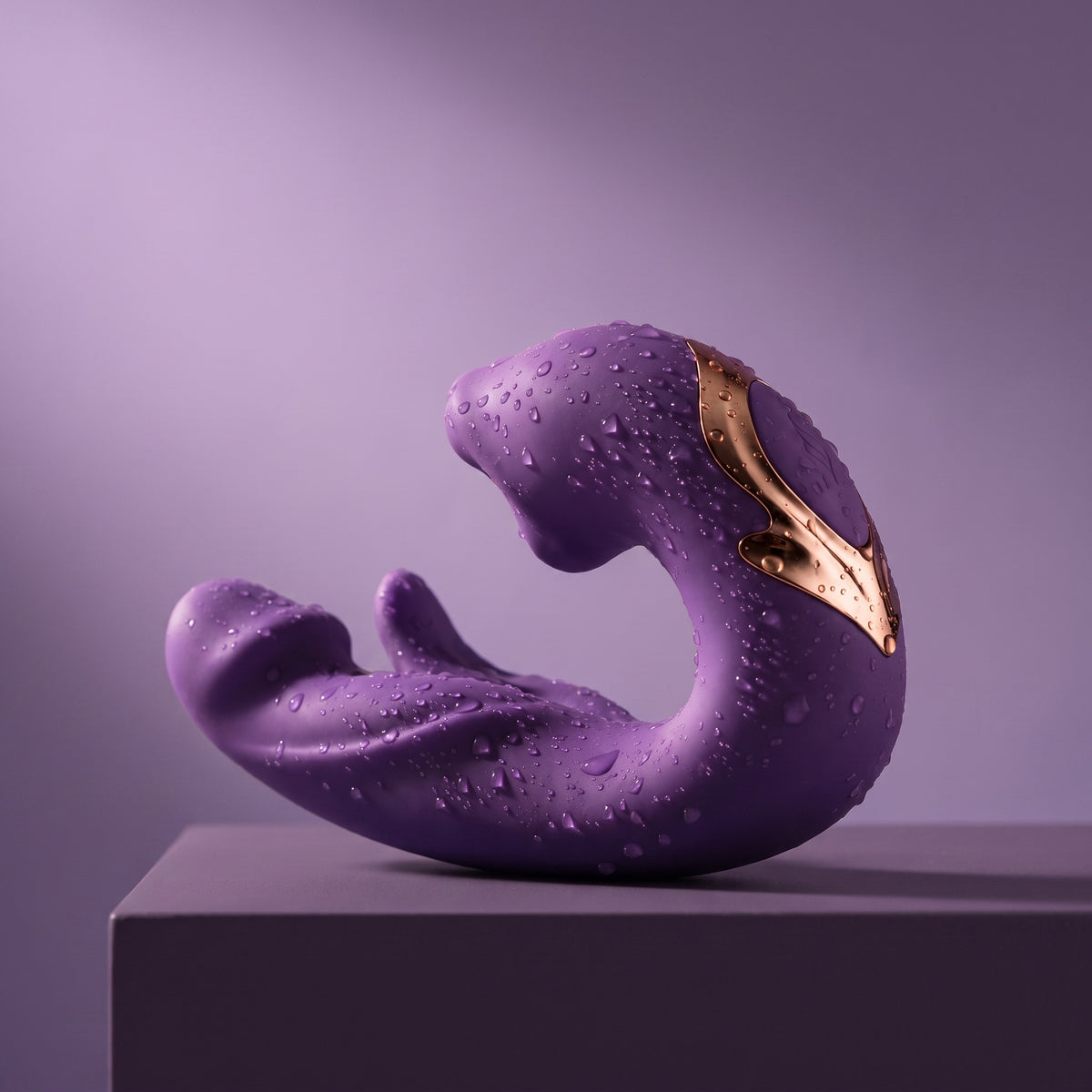 DOVIAR ÉLAN Purple — three-part side profile with water-droplet styling