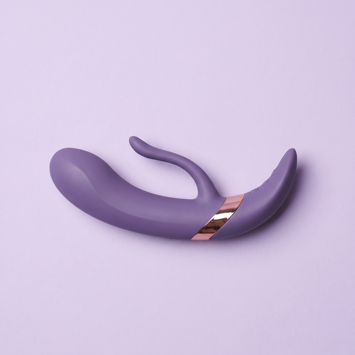 DOVIAR LUNE dual rabbit vibrator, side view of both arms